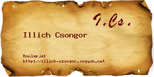 Illich Csongor névjegykártya
