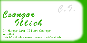 csongor illich business card